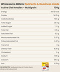 weleet multigrain noodles nutrition table