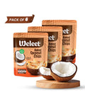 3 combo pack of Weleet baked coconut chip