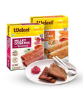 assorted pack of two weleet millet dosa mix, flavour of beetroot and carrot