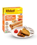 pack of one, weleet instant carrot millet dosa mix