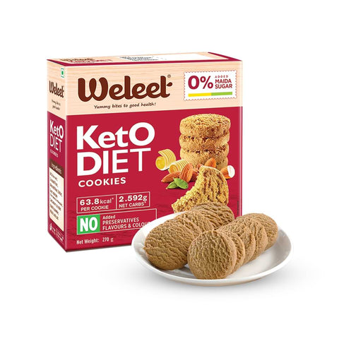 Keto Diet Digestive Healthy Cookies - pack of 2 | (270g each)